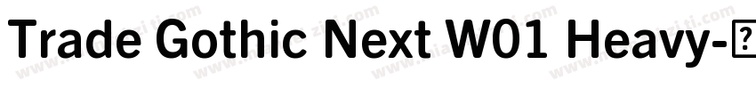 Trade Gothic Next W01 Heavy字体转换